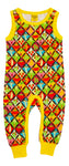 Dungaree | Harlequin Veggies, Dandelion Yellow Taping