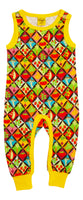 Dungaree | Harlequin Veggies, Dandelion Yellow Taping