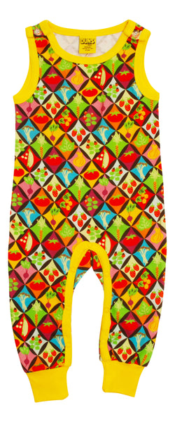 Dungaree | Harlequin Veggies, Dandelion Yellow Taping