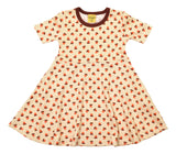Short Sleeve Skater Dress | Tiny Radish - Creme