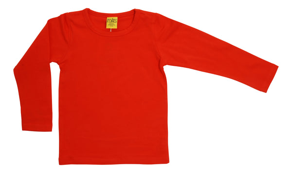 Solid | Long Sleeve Top | Fiesta Red