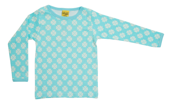 Long Sleeve Top | Clover - Blue Radiance/ Light Blue