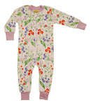 Zip Suit | Midsummer Flower – Cradle Pink. Orchid Bouquet