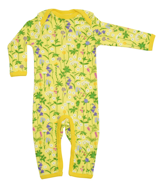 Lap Neck Suit | Wild Flowers - Yellow
