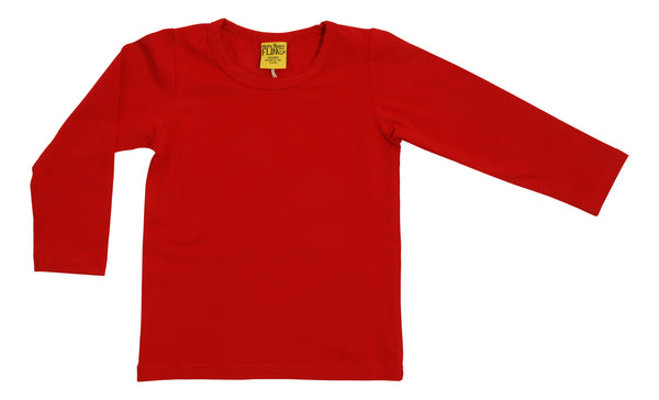 Solid | Long Sleeve Top | Red