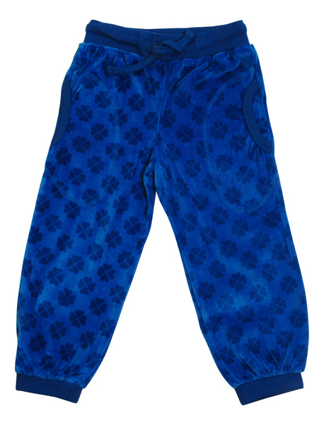 Velour Pants | Velour - Clover - Blue