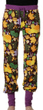 Baggy Pants | Fall Flowers- Brown, Amethyst Orchid ribb