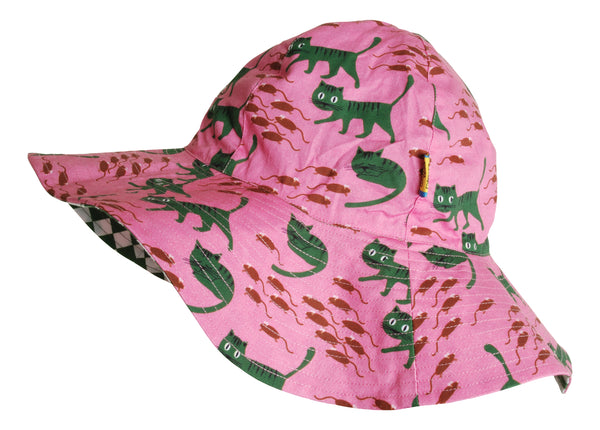 Sun Hat | Cat- Pink