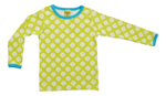 Long Sleeve Top | Clover - Lime Punch, Taping in Aquarius