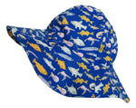 Sun Hat | Fish - Blue