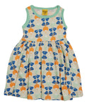 Sleeveless Dress with Gathered Skirt | Big Radish -  Hushed Green