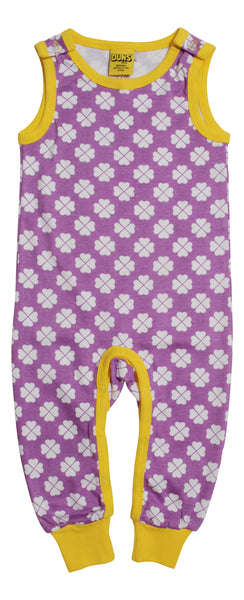 Dungaree | Clover - Violet Tulle, Taping in Vibrant Yellow