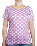 Short Sleeve Top | Clover- Violet Tulle