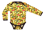 Long Sleeve Body | Mushrooms - Yellow. Brown Taping