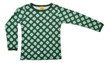 Long Sleeve Top | Clover - Bistro Green. Bistro Green Taping