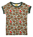 Short Sleeve Top | Bullfinch - Honeydew Blue, Bistro Green Taping