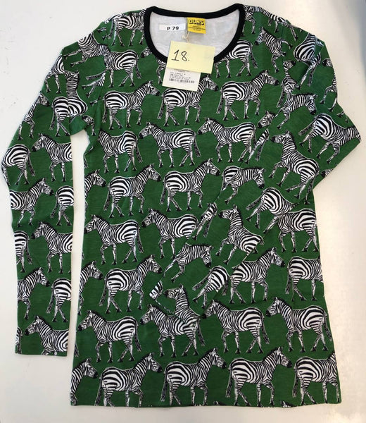 Long Sleeve Top, Zebras- Green, X-Small, 34 | BITS AND PIECES, item 18