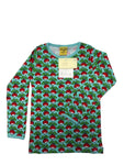 Long sleeve top, Radish- Blue, 104 cl, 3-4 Years | BITS AND PIECES, item 30