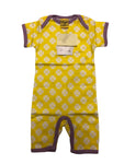 Summer Suit, Clover- Yellow with Lavender Taping, 68 cl, 4-6 Months | BITS AND PIECES, item 60