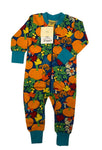 Zip Suit, Autumn Garden- Blue, 68 cl, 4-6 Months | BITS AND PIECES, item 84