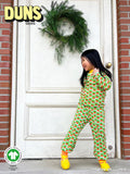 Long Sleeve Top |  Radish – Patina Green. Patina Green Taping