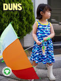 Sleeveless Dress with Gathered Skirt | Wave