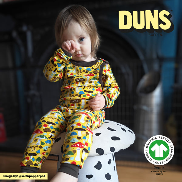 Dungaree | Mushrooms - Yellow. Brown  Taping