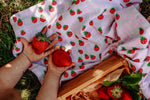Kitchen Towel | Wild Strawberries- Pink