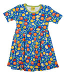 Skater Dress | Citrus- Blue