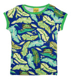 Short Sleeve Top | Frogs - Blue