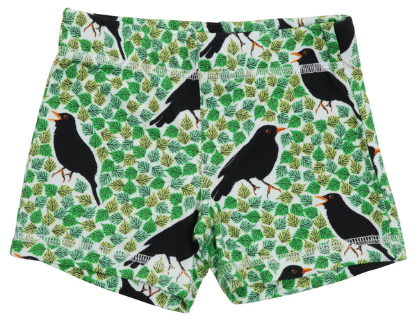 Short Pants | Black Bird - Green