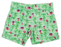 Short Pants | Viola Tricolor - Spring Bouquet Green