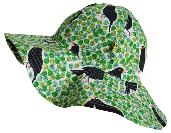 Sun Hat | Black Bird - Green