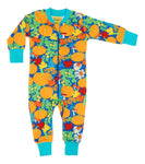 Zip Suit | Autumn Garden - Blue