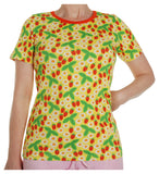 Short Sleeve Top | Strawberries and Daisies - Buttercup Yellow
