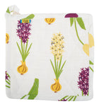 All Over Printed Cotton/ Linen Pot Holder | Hyacinth & Tulips