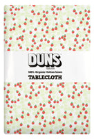 Cotton/ Linen Tablecloth | Wild Strawberries - Green
