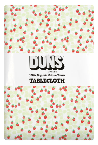 Cotton/ Linen Tablecloth | Wild Strawberries - Green
