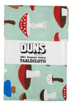 Cotton/ Linen Tablecloth | Mushrooms - Jade Green