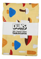 Cotton/ Linen Tablecloth | Mushrooms - Yellow