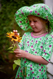 Sun Hat | Viola Tricolor - Spring Bouquet Green