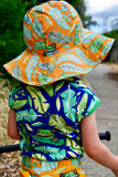 Sun Hat | Frogs - Orange