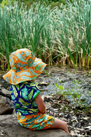 Sun Hat | Frogs - Orange