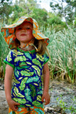 Sun Hat | Frogs - Orange